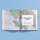 Text: "Social & Ideological Movements". Farbige Karte zeigt Wohnsicherheitszonen mit Legende links und Stadtplan von Richmond.