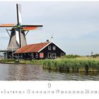 Text: „Zaanse Schans“, „CASARES EDITION“, Zahlenreihe 1-30. Eine Windmühle und ein Gebäude stehen an einem Gewässer.