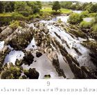 Text: „Stream in Killorglin“, „9“, „CASARES EDITION“, Zahlen 1–30.  
Natur: Fluss mit Felsen und Bäumen.