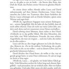 Seite mit fortlaufendem Text in einem Buch. Unten steht die Seitenzahl 14. Der Text beschreibt einen Dialog und intime Momente.