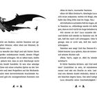 Seite 30 in der Mitte, Illustration einer bedrohlichen Schlange mit offenem Maul, Rauchwolken im Hintergrund.