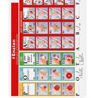 #Enzian (Classification of Endometriosis). Diagramm mit farbigen Boxen, Illustrationen und Beschriftungen zu Endometriose.