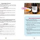Texte: „Tanzwein Weiß (4 Flaschen)“, „Tanzwein Rotx (4 Flaschen)“, „Was zu welchem Partysnack?“; Wein- und Snackempfehlungen.