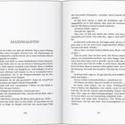 Seitenzahl 170-171. Titel "MAXIMALISTIN". Text beschreibt eine Begegnung zwischen Max und einer weiteren Person.