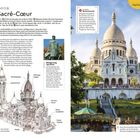 "Beste Aussicht" markiert ein Fotomotiv. Sacré-Cœur, weiße Basilika in Paris, mit detailreicher Architektur und historischem Hintergrund.