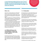 Text: "Ausfüllhilfe Patientenverfügung" und Anweisungen zur Patientenverfügung mit Tipps und Hinweisen zur Willensbildung.