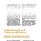 Im Text wird die Anpassung der Betriebskostenpauschale thematisiert. Überschrift: "Modernisierungs- und Erhaltungsmaßnahmen". Darunter Hinweise zu Reparaturen und Modernisierungen von Mietobjekten.