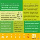 Texte: Verschiedene humorvolle Dialoge. Illustration einer Eule. Kalender mit Datum: Mo 30, Di 31, Mi 1, Do 2, Fr 3, Sa 4, So 5.