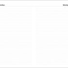 "Wichtige Anschriften" steht oben links und rechts. Darunter sind zwei Spalten mit linierten Seiten.