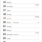 SEPTEMBER Kalender mit Wochentagen und Daten. Unten Illustration von Autos und Text über Verkehrsfluss.