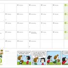 Kalender: September 2021. Notizen. "Weltkindertag", "Herbstanfang". Comic: "DU MUSST DEIN TACKLING TRAINIEREN, MARCIE..."