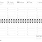 Kalenderblatt für Februar, Woche 06. Enthält Rosenmontag, Fastnacht, Aschermittwoch, Valentinstag. Zitat: „Ich liebe mein Leben..."