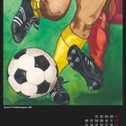 "Die drei ??? Fußball-Gangster, 1995" steht oben. Unten ist "SEP" in Großbuchstaben. Mehrere Beine in Fußballkleidung und ein Fußball sind dargestellt.