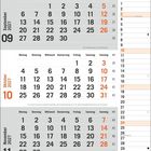 Kalender für September, Oktober und November 2027. Feiertage: 3.10. Tag der Deutschen Einheit, 31.10. Reformationstag.