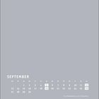 Kalender für September mit hervorgehobenen Daten: 5, 12 und 19. 20.9. Weltkindertag, 23.9. Herbstanfang.