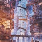 09
26
Tanker Town

Eine futuristische Stadt aus Frachtcontainern mit Brücken, schwebenden Autos und einem Mann mit Tieren im Vordergrund.