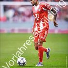 Text oben links: "Luis Díaz". Groß diagonal: "Voriahresabbildung". Unten: Monatsleiste für September. Fußballer im Bayern-Trikot.