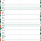 Kalenderseite September, mit floralen Rahmen, enthält Tage und Notizenspalte. Feiertage: Weltkindertag, Herbstanfang.