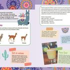 "El idioma nos une", "Lama ist nicht gleich Lama", "Gut zu wissen", "Mi casa es tu casa", "Pisco Sour". Bunte Illustrationen.