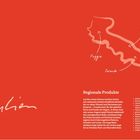 Apulien, Regionale Produkte: Olivenöl, Hartweizen, Fisch. Städte: Bari, Lecce, Foggia, Taranto. Zeichnung einer Region.