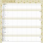 Kalender für September 2027. Tage von Mittwoch, dem 1., bis Donnerstag, dem 30. Notizbereich unten.