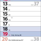 Kalender für September 2027: Feiertage wie "Eidg. Bettag" am 19. und "Weltkindertag" am 20. sind markiert.
