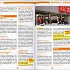 Seite mit Einkaufs-Tipps in Tokio, beinhaltet Geschäfte für Mode und Schmuck. Marken und Adressen sind hervorgehoben.