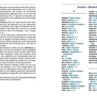 Linke Seite: Beschreibung des deutsch-albanischen Wörterbuchs. Rechte Seite: Wörterliste Deutsch-Albanisch, Buchstabe A.