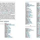 Eine zweispaltige Liste übersetzt deutsche Wörter ins Katalanische. Wörter sind alphabetisch von A bis B geordnet. Seitenzahl 128-129.