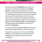 „City|Trip – Stadtführer für individuelles Entdecken.“ Bild zeigt eine Karte von Deutschland, NEROBERGBAHN.
