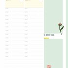 Kalender 30. Juli bis 2. August 2026, Tage einzeln mit Wochentagen. "Wichtig!" notiert. Blumenillustrationen.