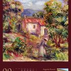 Septemberkalenderseite. Gemälde eines Hauses inmitten üppiger Natur von Auguste Renoir, Titel: "Cagnes-sur-Mer".