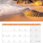 Kalender für September 2027 mit Bild eines Leuchtturms an der felsigen Küste, im Abendlicht beleuchtet.