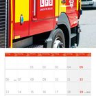 LFB London Fire Brigade; Chelsea; Kalender September 2027 mit europäischen Feiertagen. Bild zeigt ein rotes Feuerwehrfahrzeug.
