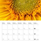 September 2027 Kalender, große Sonnenblume oben. Feiertage: Weltkindertag 20., Herbstanfang 23., Erntedank 19.