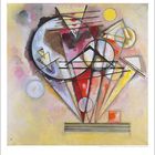 9, 12, 19. Geometrische Formen und Farben in einer abstrakten Komposition mit Kreisen, Dreiecken und Linien.