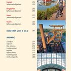 Inhalt mit Seitenzahlen; Bilder zeigen eine Radfahrerin, ein Industriegebäude und eine verglaste Eingangstür.