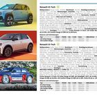 Renault 4 E-Tech: Details zu Marktstart, Abmessungen, Gewicht, Motoren, Ausstattung und Preisen. Text und drei Fahrzeugbilder.