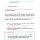 Fazit: Verstopfung ist ernstzunehmen. 4.6 „Ich bin so müde“ beschreibt Fatigue-Arten mit Hilfeangeboten. Seite 77.