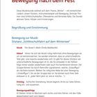 Winterfreuden: Musik und Bewegung. Unterricht über Winterthemen, Schlittschuhlaufen und Musik. Illustration unten.