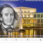 "Mendelssohn-Bartholdy-Stadt Leipzig, Deutschland" steht unten, mit einem Gebäude und einer Illustration darüber.