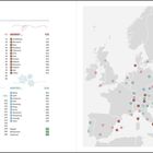 STRASBOURG. Texte beschreiben die Stadt, Geschichte und Architektur. Links: fassadenreiches Bauwerk, vorne Weihnachtsmarkt.