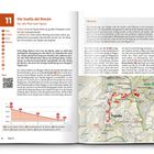 Seite 56. "Die Vuelta del Rincón – Der alte Pfad nach Tejeda", Tour 11. 4 km Strecke, 450 hm, 01:30 h. Text, QR-Code, Diagramm.