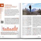 "14 Jubiläumsweg: Lohnenswerter Hüttenübergang von der Landsberger Hütte zum Prinz-Luitpold-Haus." Links sehen Sie eine Karte und rechts ein Foto mit einem Wanderer vor Bergkulisse.