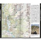 Eine Wanderkarte zeigt Routen um Matrei in Osttirol. Text beschreibt die Route zur Dürrenfeldscharte. Foto von Berglandschaft.