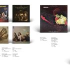 Links: Chicago II, Cosmo's Factory. Mitte oben: Déjà Vu, Band of Gypsys. Unten: Layla, All Things Must Pass. Rechts: Led Zeppelin III.