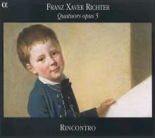 Franz Xaver Richter (1709-1789): Streichquartette op.5 Nr.1-3, CD