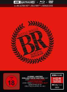 Battle Royale (Ultra HD Blu-ray, Blu-ray &amp; DVD im Mediabook), 2 Ultra HD Blu-rays, 1 Blu-ray Disc und 1 DVD