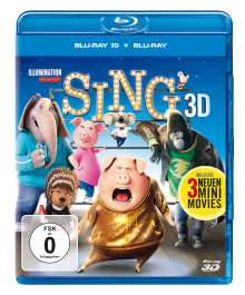 Sing (3D &amp; 2D Blu-ray), 2 Blu-ray Discs