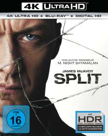 Split (Ultra HD Blu-ray &amp; Blu-ray), 1 Ultra HD Blu-ray und 1 Blu-ray Disc
